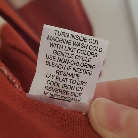 Love Ellie by Stitch Fix Neely Two Pocket Open Front Striped Cardigan Cognac XS - Picture 9 of 9